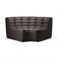 Sofa N701 round corner dark grey