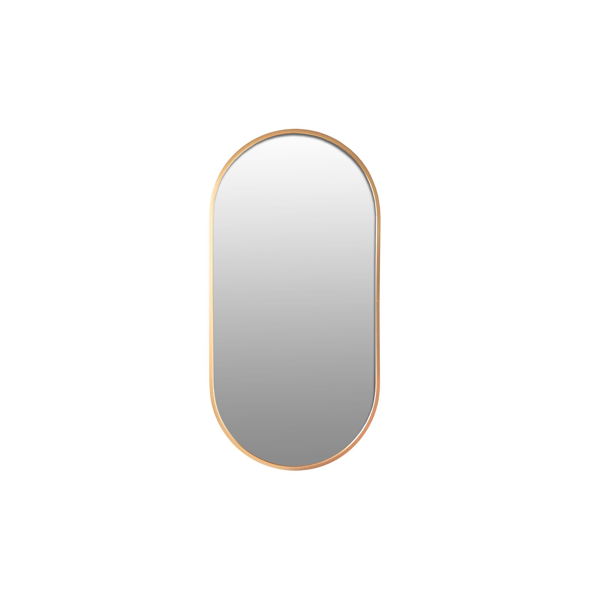 Ovale Spiegel Ovaal Spiegeltje Goud Met Messing Strik Vintage | Spiegel