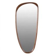 Spiegel Emilia dark wood 70x150 cm, organische passpiegel met houten frame