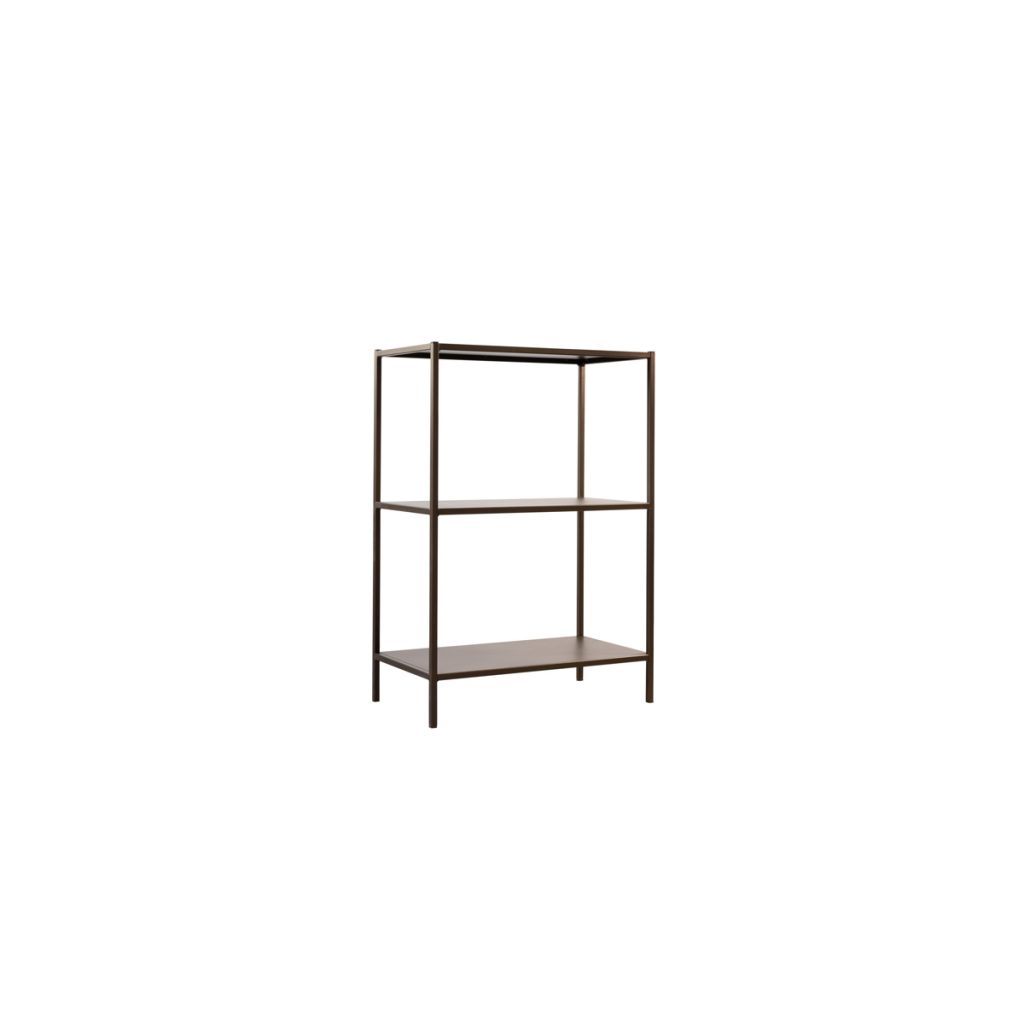 Kast Soho H87 Anodic Bruin - schuin