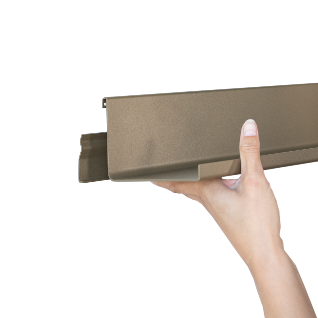 Wandplank 150x15 Anodic Brons met hand