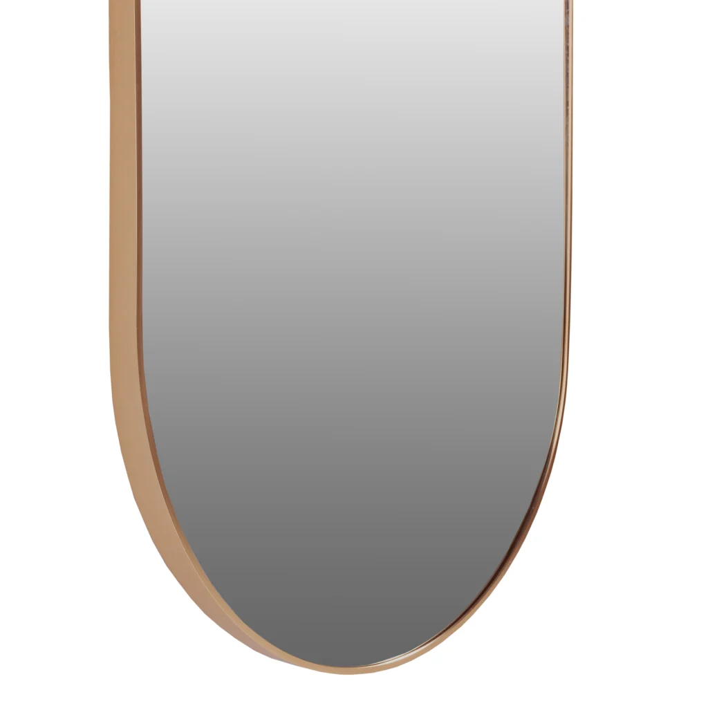 Spiegel ovaal brons detail 70x200