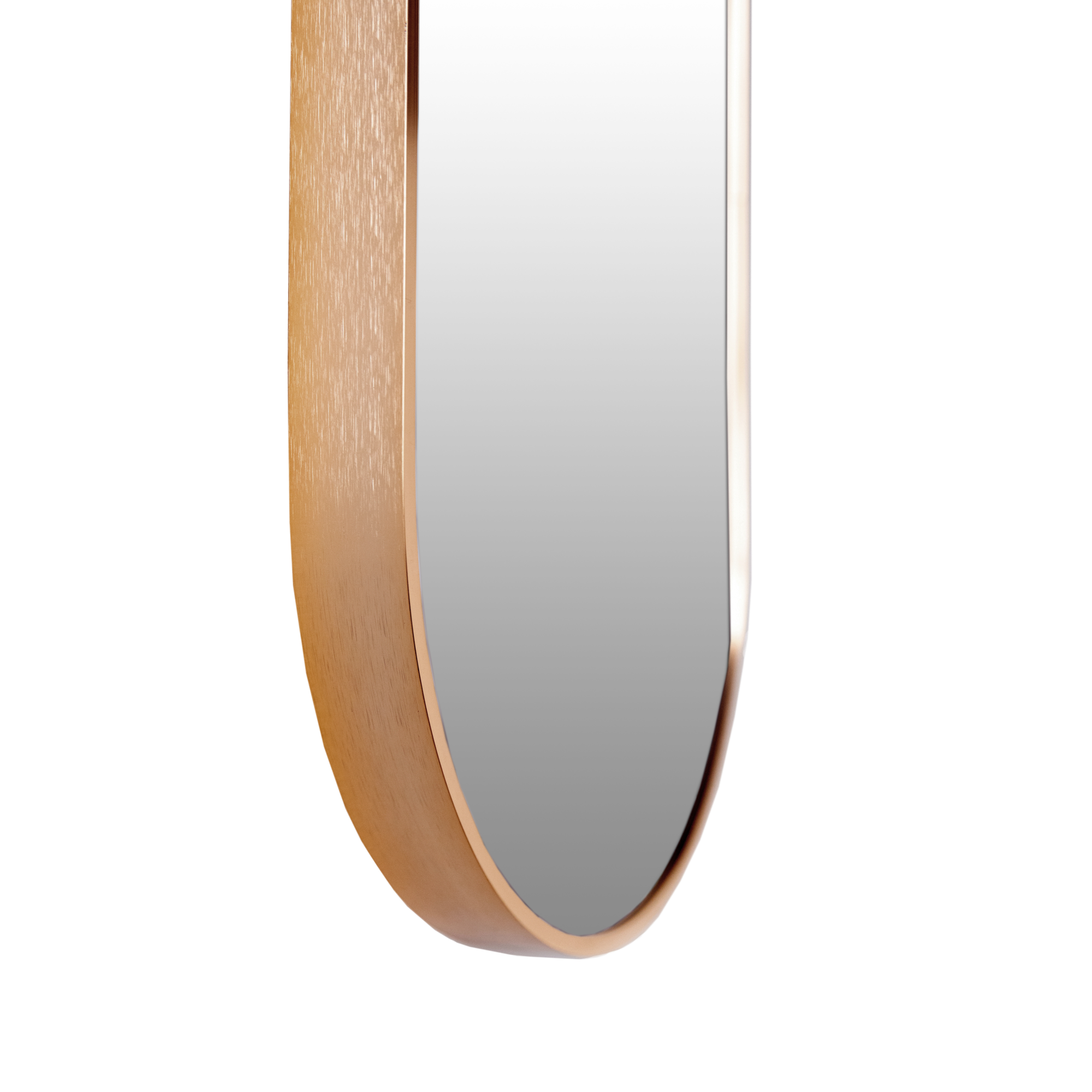 Spiegel ovaal brons detail